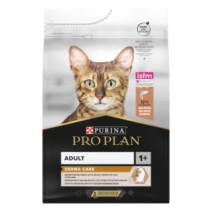 פרו פלאן Pro Plan DERMA CARE מזון יבש ומלא לחתולים לפרווה ועור בטעם סלמון 3 קילו