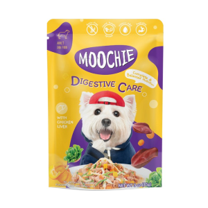 מוצ׳י MOOCHIE מזון מלא לכלב בטעם עוף לתמיכה במערכת העיכול 70 גרם