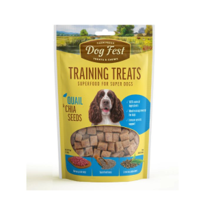 דוג פסט Dog Fest חטיף אילוף בצורת קוביות בטעם שליו וזרעי צ'יה