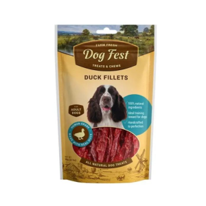 דוג פסט Dog Fest חטיף רצועות פילה ברווז