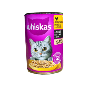 שימורי ויסקס Whiskas בטעם עוף ברוטב 400 גרם