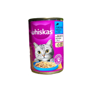 שימורי ויסקס Whiskas בטעם טונה בג׳לי 400 גרם